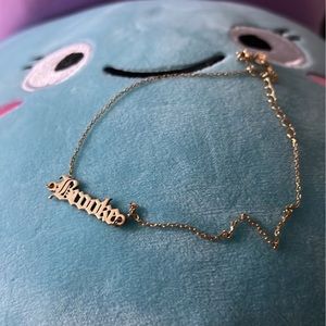 Super cute real 925 silver  bracelet with name ☝️🌹